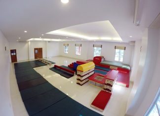 All new gymnastics equipment.