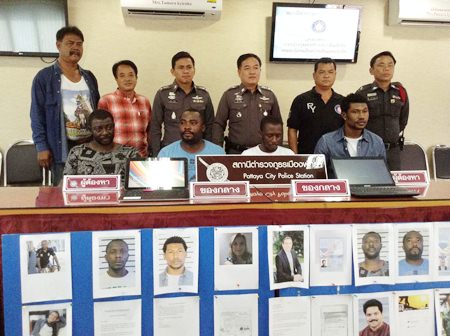Four more Nigerians have been arrested, accused of scamming people out of cash in an Internet scam.