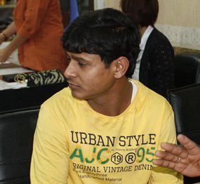 An Indian tourist identified only as Anurag has been detained for losing control of a rented jet ski and injuring two swimmers.