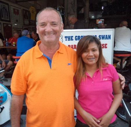 Sandy Leiper (left) with Kae.