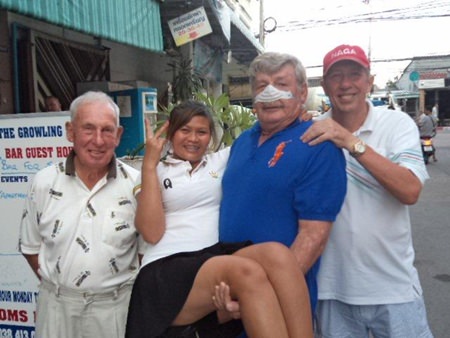 Left to right: Don Richardson, Kae, Roy Dayton and Ken Coenen.