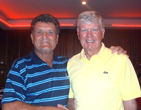 Lou Szigligeti (left) with Bill McGarvie.