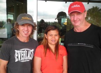 From left: Sal Brizzi, Kae and Dave Fletcher.