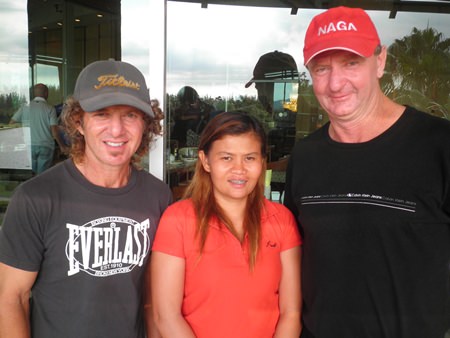 From left: Sal Brizzi, Kae and Dave Fletcher.