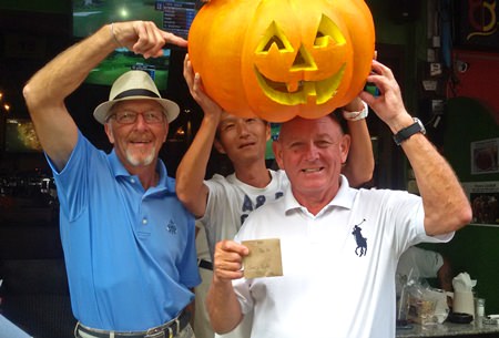 Billy Eyles, Ken Aihara, John Hutt and the Great Pumpkin.