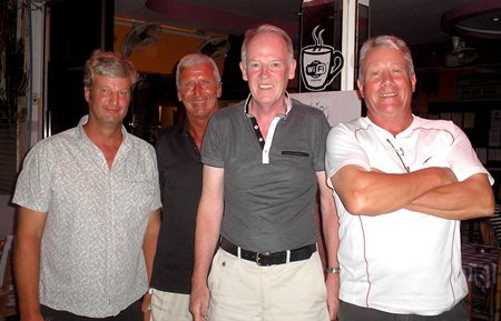 From left: Edward Bourne, Pete Sumner, Gerry Cooke and John Walsh.