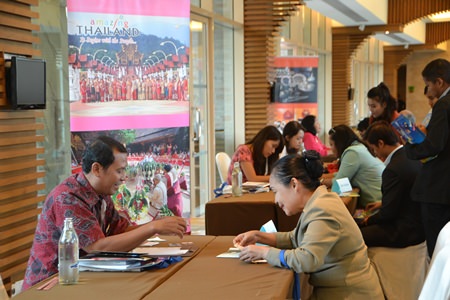 Representatives from various hotels, resorts and other tourist organizations take part in the seminar.