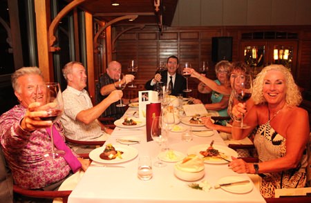 Antonello Passa, General Manager of the Royal Cliff Hotels Group along with deVine Wine Club members enjoying the sumptuous dinner and excellent food and wine pairings during Royal Cliff’s “La Route des Vins de Bordeaux: French Wine Dinner”.