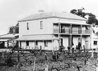 Bankside homestead in 1874.
