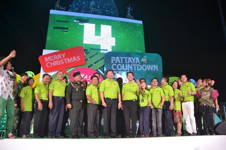 Local officials gather at Bali Hai to officially launch this year’s Pattaya Countdown to the New Year festivities.