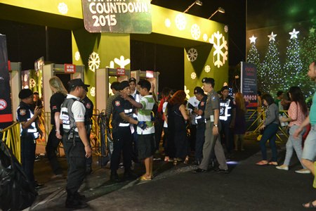 Security was tight before during and after the concerts at Bali Hai