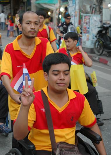 Residents of the Father Ray Foundation take part in the parade.