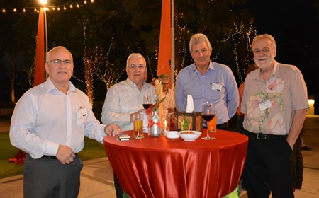 (L to R) Michael Ruddick, president of ARC Pacific Siam Ltd.; David R. Nardone, president & CEO of Hemraj Land and Development Co., Ltd.; Leigh Scott Kemmis, president of the AustCham; and Chris Thatcher, vice chairman of the BCCT.