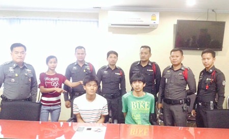 Yes, those are the two boys who stole my gold, Roongfa Trikrung tells police whilst making a positive ID.