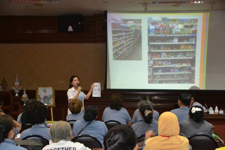 Pattaya Hospital pharmacists explain the correct way to use household medicine.