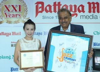 YWCA Bangkok-Pattaya Center Chairwoman Praichit Jetapai thanks Pattaya Mail Media Group MD Peter Malhotra for our assistance and close cooperation for the many community activities throughout the years.