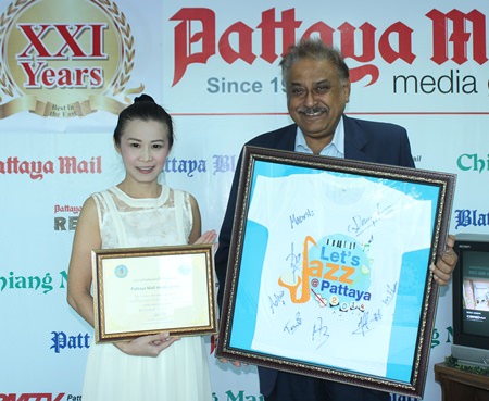 YWCA Bangkok-Pattaya Center Chairwoman Praichit Jetapai thanks Pattaya Mail Media Group MD Peter Malhotra for our assistance and close cooperation for the many community activities throughout the years.
