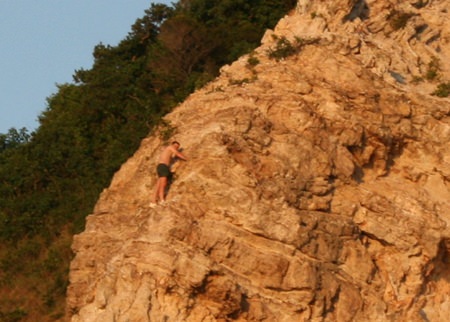 Bouras Thedoras shouted for help at a passing fishing boat, which radioed for police and rescuers.