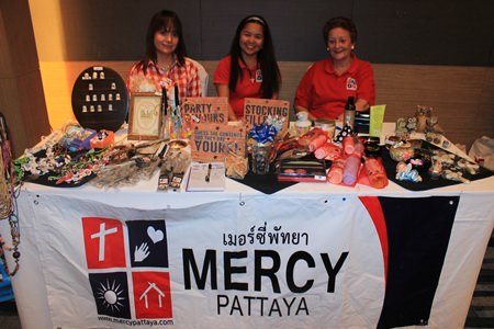 Mercy Center Pattaya sells gifts to raise money for their charity.