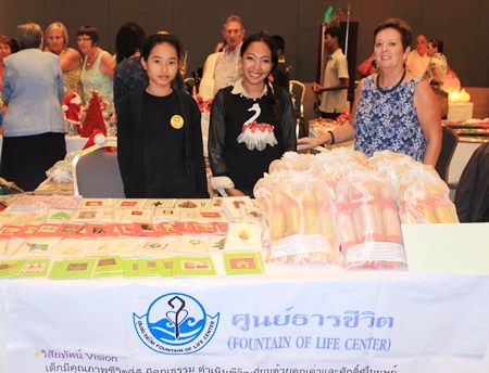 The Fountain of Life Center sells Christmas cards and crackers made by the children at the center, with the proceeds going towards their education.