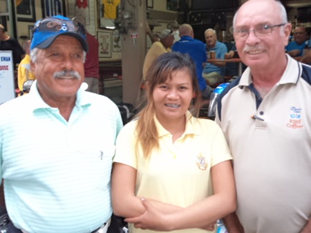 (L-R): Ebrahim, Kae and John Anderson.