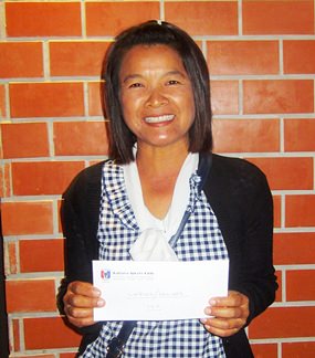 Ladies-Seniors winner Prajak Taylor.