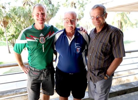 Kennith Madsen and Richard Snellen with Dave Richardson.