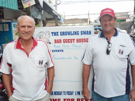 Fred Cuypers (left) with Graham Rice.