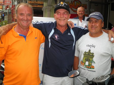 (L-R): Sandy Leiper, Russell Calcutt and Bob Akapita.