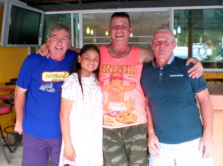 Friday scramble winners: Kevin, Saeng, Mal and Gerry.