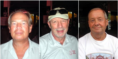 Maurice Lots, Bob Poole & David Taylor.