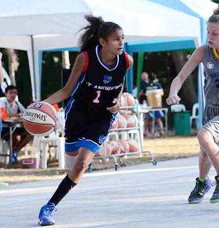 The St. Andrews girls team completely dominated the basketball.
