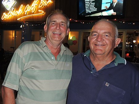 Monday’s successful pairing - Carl Luke & Barney Clarkson.