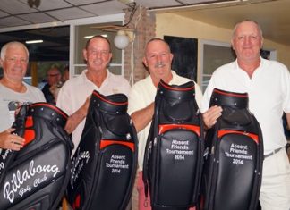Scramble winners: Paul Bourke, Paul Hack, Jim Bell and Bob Newell.