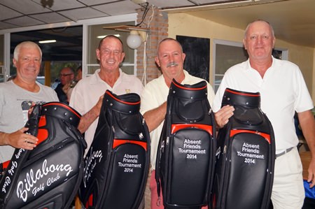 Scramble winners: Paul Bourke, Paul Hack, Jim Bell and Bob Newell.