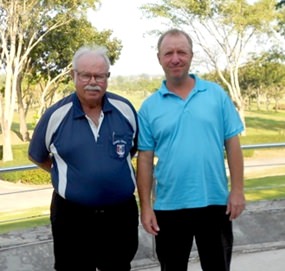 Dave Richardson (left) with Kenneth Madsen.