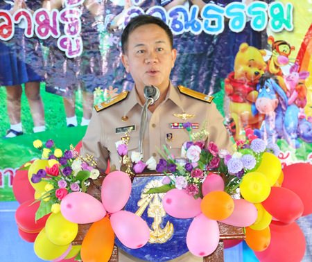 Royal Thai Fleet Deputy Chief of Staff Rear Adm. Phichet Tanaset said that he is delighted to see the development and confidence of the children at the Navy Sector 7 Child Center in Muang Sattahip.