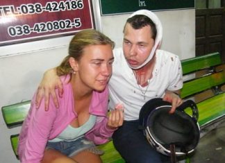 Assault victims Russian Nikita Salamatov and his Ukrainian wife Anastasia Dudnikova recall their ordeal to police.