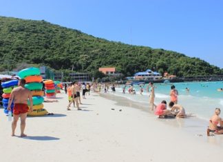 Koh Larn is still a popular destination, but tourist numbers are down.