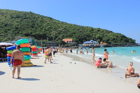 Koh Larn is still a popular destination, but tourist numbers are down.