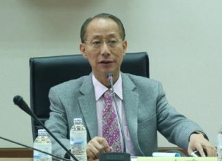 Gov. Khomsan Ekachai chairs a meeting to select members for Chonburi’s Non-Formal Education Board.