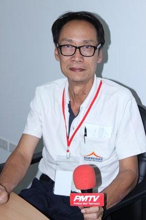 Vutikorn Kamolchote, president of the Rotary Club of Jomtien - Pattaya.