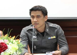 New Pattaya police chief, Pol. Col. Sukthat Pumpunmuang.