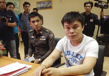 Kithiwin Jowe surrendered to police for shooting a gun amidst tourists to break up a fight between his brother-in-law and local tour guides.