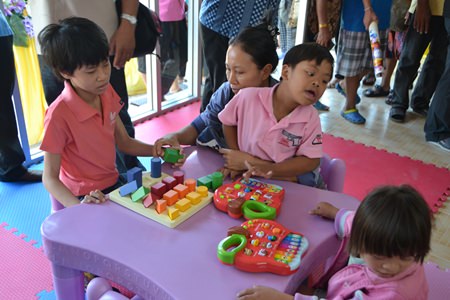 Young special needs children benefit from the devoted staff.