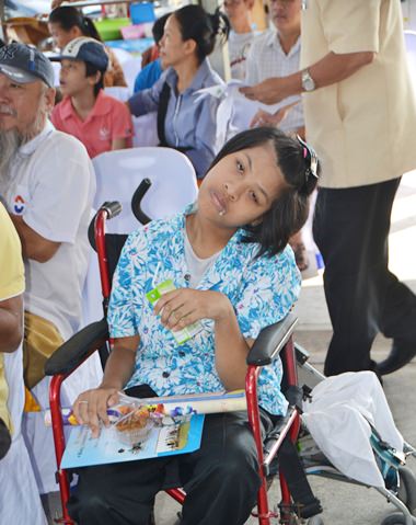 Thanks to the new center, this young woman will receive an education best suited to her disability.