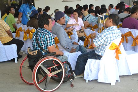 Members of the Eastern Region Disabled Association attend the grand opening ceremony and will sponsor lunch for children and parents for the entire school year.