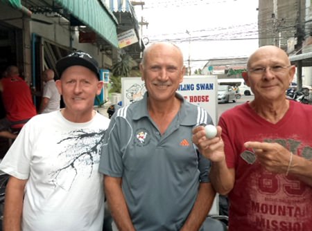 (Left-right) Jayson Schembri with Fred Cuypers and Michel Catillion.