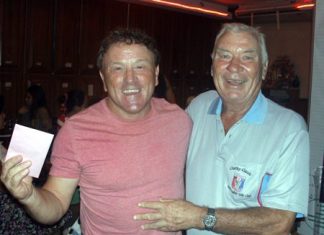 Sunday winner Paul Smith (left) with Peter Henshaw.