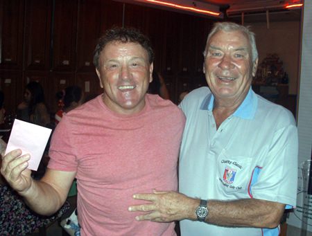 Sunday winner Paul Smith (left) with Peter Henshaw.